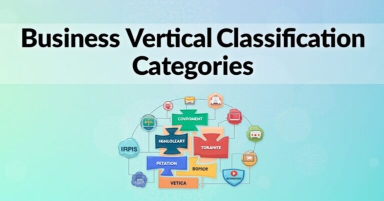 Business Vertical Classification Categories