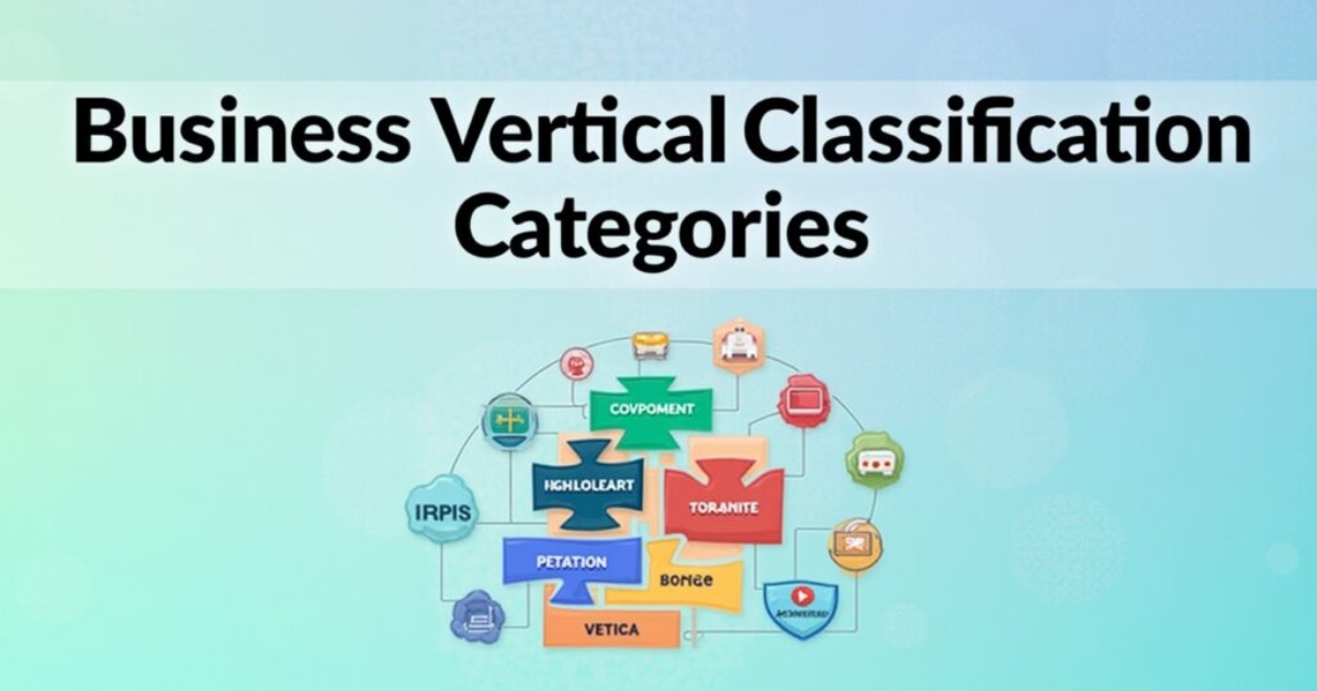 Business Vertical Classification Categories