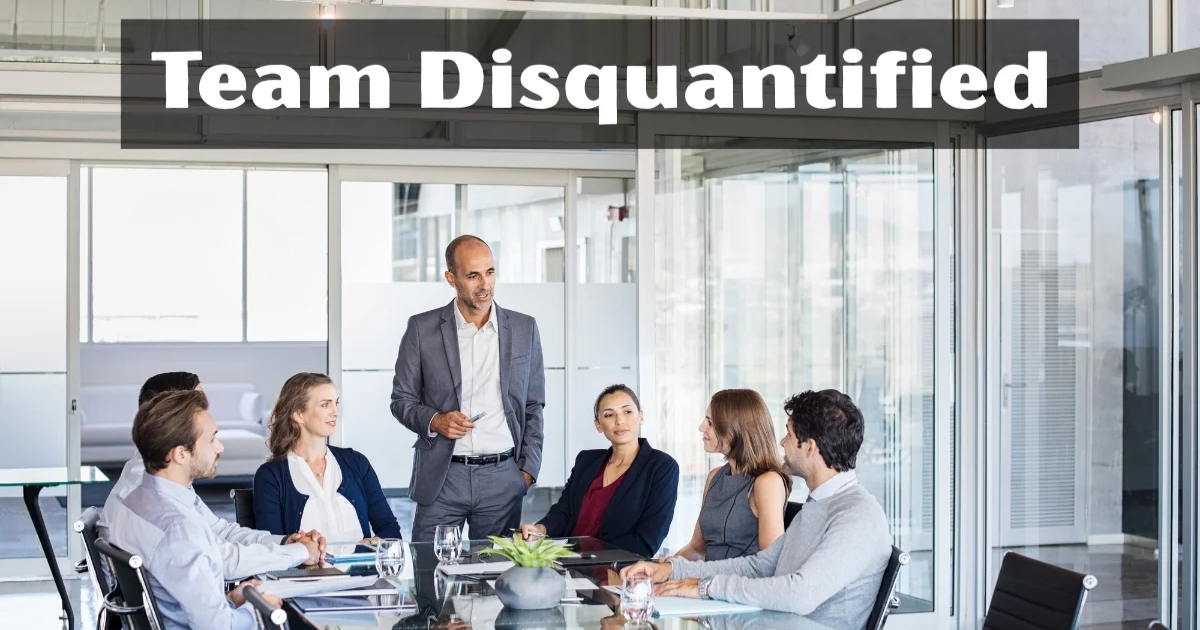 team disquantified
